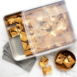 Nordic Ware Naturals High Sided Sheet Cake Pan with Lid