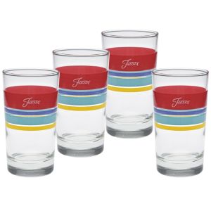 image shows Fiesta® 7oz Juice Glasses (Set of 4) | Edgeline Vibrant against a blank, white background