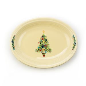 Fiesta® Medium 11.6" Oval Serving Platter | Christmas Tree