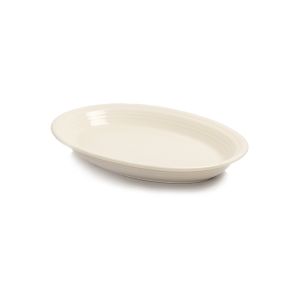 Fiesta® 13.6" Large Oval Serving Platter | Linen against a clean white background
