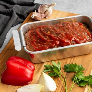 Nordic Ware Naturals 9" Meatloaf Pan with Lifting Trivet