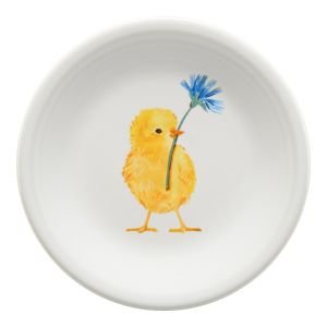 Fiesta® 7.25" Round Salad Plate (Breezy Floral Easter Chick)