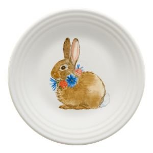 Fiesta® 9" Round Luncheon Plate (Breezy Floral Easter Bunny)