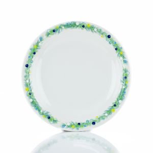 Fiesta® 10.5” Round Dinner Plate | Blue Christmas Tree on White