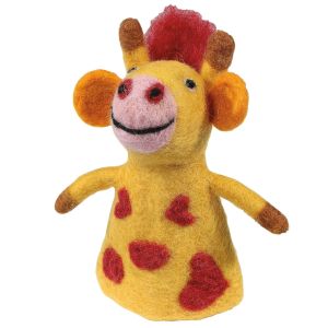  image shows Frieling Lana Egg Warmer | Giraffe against a blank, white background