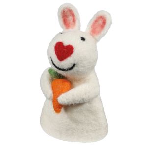image shows Frieling Lana Egg Warmer | Rabbit  against a blank, white background