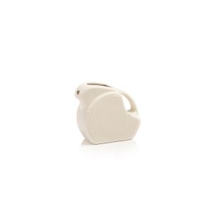 Fiesta® 5oz Miniature Disk Pitcher | Linen against a clean white background
