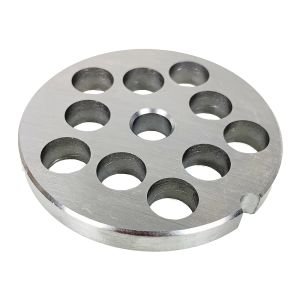 LEM #10/12 Stainless Steel Meat Grinder Plate - 1/2"