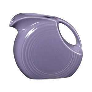  image shows Fiesta® 67oz Large Disk Pitcher | Lavender against a blank, white background