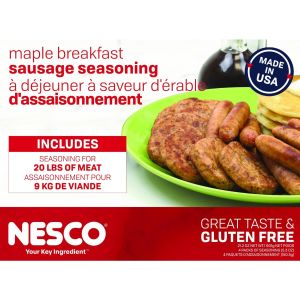 NESCO Sausage Seasoning | Maple Bacon (20 lb Yield)
