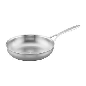 Demeyere Essential 5-Ply 12.5-Inch Stainless Steel Fry Pan With Lid