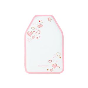 image shows Le Creuset Mon Coeur Wine Cooler Sleeve | White  against a blank, white background