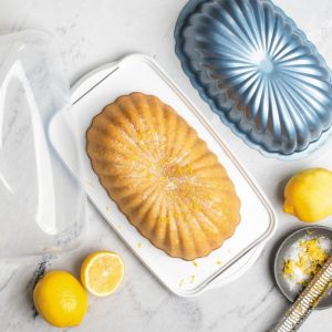 Northern Lights™ Fluted Loaf Pan & Keeper Set on Table