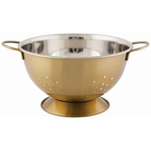 Now Designs by Danica Large Stainless Steel Colander | Gold