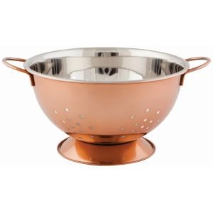 Now Designs Large Stainless Steel Colander | Rose Gold 