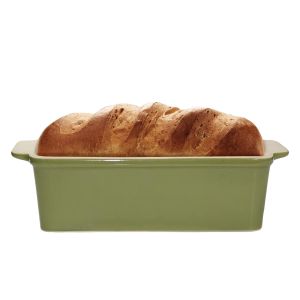 Sassafras Superstone Loaf Pan | Green Glazed