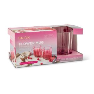 Core Home 2-Piece 16.5oz Flower Mug Set