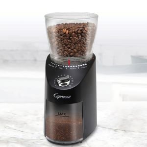 Capresso Infinity Plus Conical Burr Coffee Grinder Black