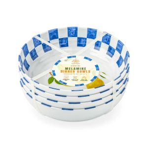 Core Home 4pk Melamine Dinner Bowls Against a white Background
