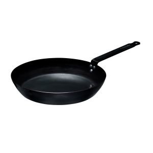 Browne Foodservice Thermalloy Black Carbon Steel Fry Pan | 7.8" 