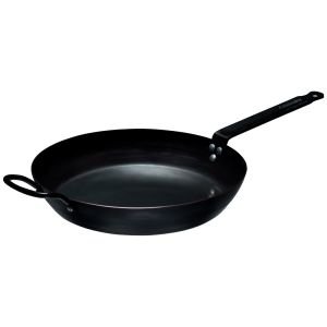 Browne Foodservice Thermalloy Black Carbon Steel Fry Pan | 11.8" 