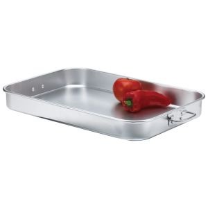 Browne Foodservice Thermalloy Aluminum Straight Sided Roasting Pan