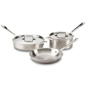 All-Clad D5 Brushed Stainless Steel Cookware Set | 5-Piece