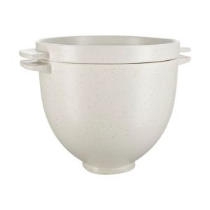 KitchenAid 5-Quart Grey Speckled Ceramic Bread Bowl with Baking Lid | Fits 4.5-Quart & 5-Quart KitchenAid Tilt-Head Stand Mixers