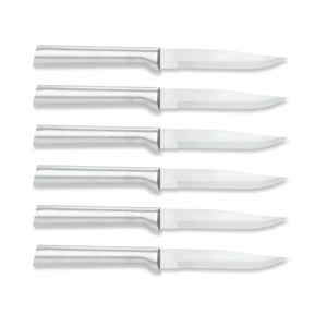 Rada Cutlery 6-Piece Serrated Steak Knife Set | Silver