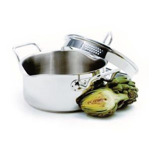 Stainless Steel KRONA 3qt Vented Pot with Straining Lid - by Norpro (611)