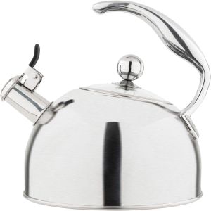 Viking 2.6 Quart Stainless Steel Whistling Kettle | Satin Finish