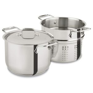 All-Clad 6 Qt. Stainless Steel Pasta Pentola with 4 Qt. Insert