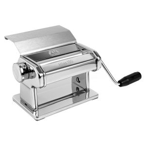 image shows Marcato Atlas 150 Slide Pasta Machine | Chrome  against a blank, white background