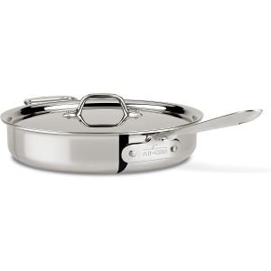 All-Clad D3 Stainless Steel 3-Quart Sauce Pan with Lid