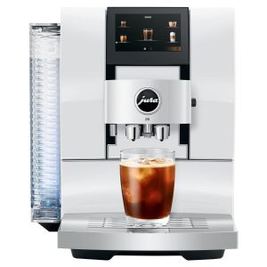 image shows Jura Z10 Automatic Coffee Machine | Diamond White  against a blank, white background