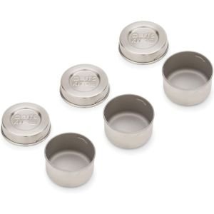 Fox Run Stainless Steel Condiment Containers | Set of 3