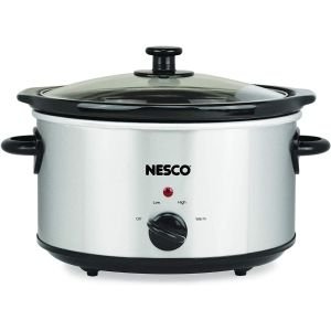 Nesco 4-Quart Slow Cooker (Stainless Steel)