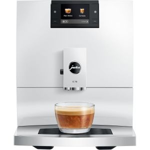  image shows Jura C9 Automatic Coffee Machine | Piano White against a blank, white background