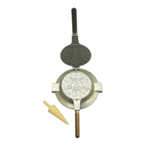 image shows Bethany Housewares Stove Top Krumkake Baker  against a blank, white background