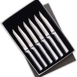 Rada Cutlery 6-Piece Serrated Steak Knife Set | Silver