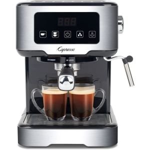  Capresso 425 On-the-Go Personal Coffee Maker, Silver/Black,  Stainless steel, 16 oz: Home & Kitchen