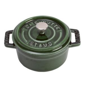 Staub .275 Qt. Mini Round Dutch Oven | Basil