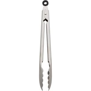 Mini Black Silicone and Stainless Steel Tongs Set of 2 - World Market