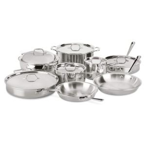 All-Clad D3 Stainless Steel Cookware Set | 14-Piece