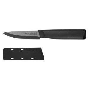 Kitchenaid Classic Ceramic Chef Knife with Blade Cover, 8-inch, Black 