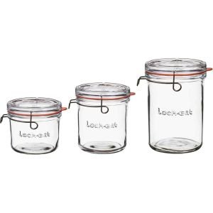 Luigi Bormioli Lock-Eat 3-Piece Frigo Jar Set