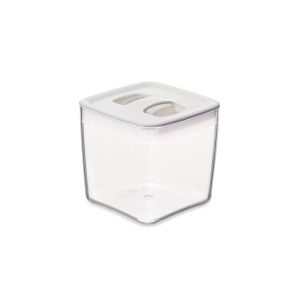 Click Clack 1.5-Quart Cube Pantry Canister | White