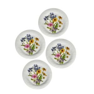 Bamboo Table 4-Piece Plate Gift Set | Wildflowers