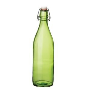 Bormioli Rocco 33.75oz Swing Top Giara Glass Bottle | Lime Green
