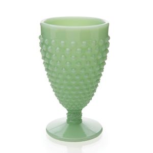 MOSSER Glass Gigi Jadeite Hobnail Pink shops 1/4 Pound Covered Butter